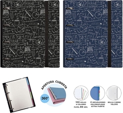 C/4 carpebloc ringbook foam a4 4 anillas 35mm con recambio maths colores surtidos