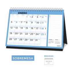 CALENDARIO SOBREMESA 2026 BASIC 22X15,5 CM