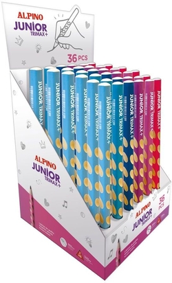 Exp 36 lapiz alpino junior trimax + chic colors mina Hb