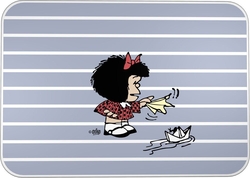 VADE PVC MAFALDA BOAT 33X47X0,5CM