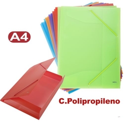 PACK/12 DOSSIER A4 GOMMES ET RABAT PP OPACO CENTAURO