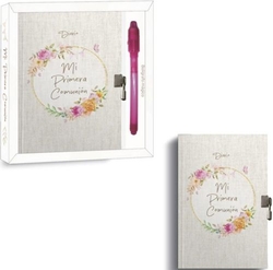 DIARIO COMUNION NIÑA + BOLÍGRAFO MÁGICO