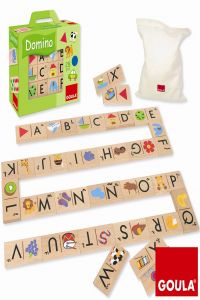 DOMINO ABECEDARIO.(28 PZAS)