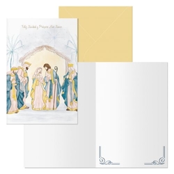 PACK/6 TARJETA DE FELICITACION NAVIDAD MODELO EPIFANIA