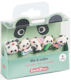 SET 5 PINS PANDA B2F