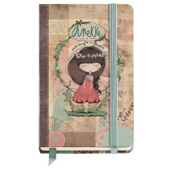 CUADERNO C/GOMA 90X140 LISO LOGBOOK BALLERINA ANEKKE