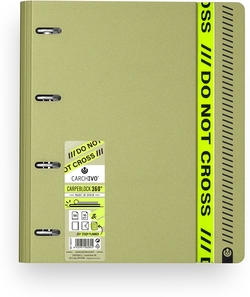 Carpeblock 360 foam do not cross a4+ anillas 35mm con recambio cuad.5x5 y cierre de coma color army