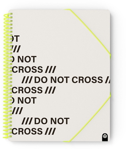 CARPETA Fº PP NOT CROSS 20 FUNDAS GRIS