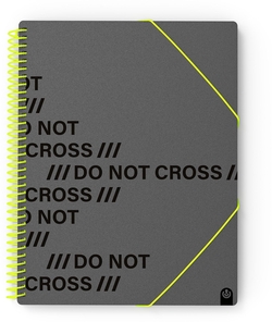 Carpeta fº pp not cross 20 fundas gris oscuro (charcoal)
