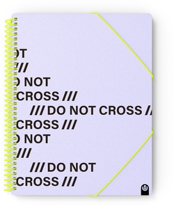CARPETA Fº PP NOT CROSS 20 FUNDAS MALVA