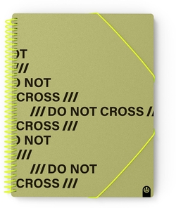 CARPETA Fº PP NOT CROSS 40 FUNDAS ARMY GREEN
