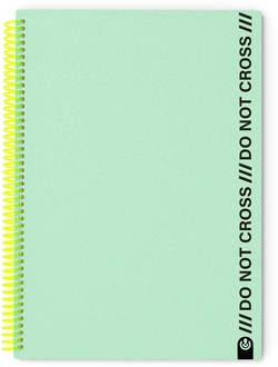 CUADERNO A4 ESPIRAL NOT CROSS 100H CUADRICULA MINT
