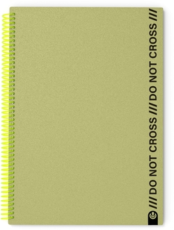 CUADERNO A4 ESPIRAL NOT CROSS 100H CUADRICULA ARMY GREEN