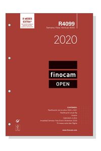 RECAMBIO ANUAL AGENDA 4000 2020 SEMANA VISTA VERTICAL R4099