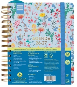 AGENDA ESCOLAR 26-27 4º SVH MAGIS DESIGN FLOWER ESPIRAL