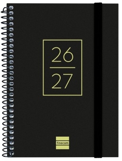 AGENDA ESCOLAR 26-27 8º DP SEC NEGRO ESPIRAL