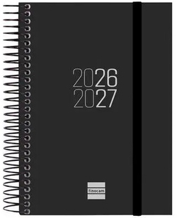 AGENDA ESCOLAR 26-27 E8 DP ESPIR NEGRO ESPIRAL