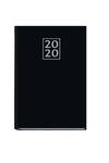 Agenda anual 2020 zahara negro 16,5x24cm dia pagina tapa polipiel