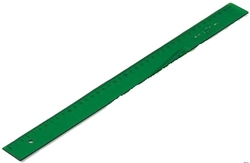 REGLA TECNICA 30CM METACRILATO VERDE GRADUADA