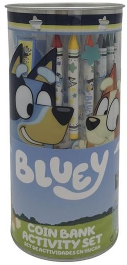 SET DE ACTIVIDADES 38 PIEZAS HUCHA BLUEY
