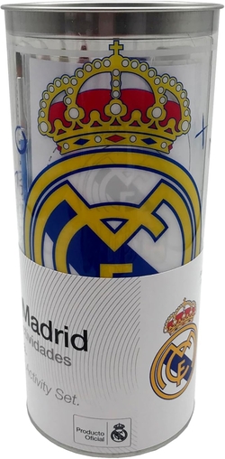HUCHA REAL MADRID CON SET DE ACTIVIDADES 38 PIEZAS