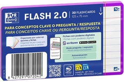 PAQUETE FLASHCARDS 2.0 OXFORD A7 30F 1 LINEA LILA