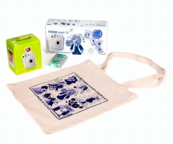 Fujifilm Kit Blossom Instax Mini 12 Clay White / Cámara Inst