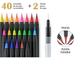 ESTUCHE 40+2 DELUXE BRUSH ACUARELABLE PINCEL