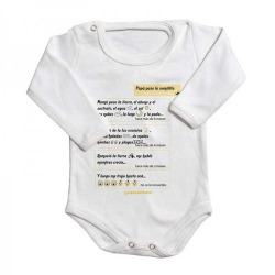 BODI WHASAP MANGA LARGA BRANCO UNISEX 12-18