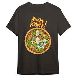 Camiseta Pizza Tortugas Ninja Adulto