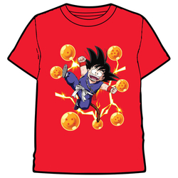 Camiseta Dragon Ball Roja Bolas M