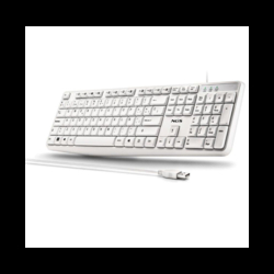 TECLADO NGS HERITAGE USB 12 TECLAS MULTIMEDIA BLANCO