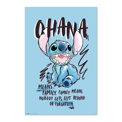 Poster Erik Lilo & Stitch Stitch Ohana