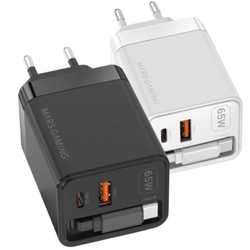 Cargador De Pared Gan Mars Gaming Md-Gan65R/ 1Xusb Tipo-C/ 1