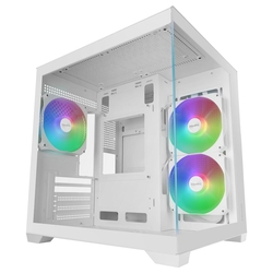 Caja Ordenador Mars Gaming Mc - View3W Matx Argb Cristal Tem
