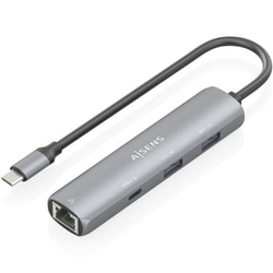 Hub Usb Tipo-C Aisens Asuc-4P038-Gr/ 1Xusb Tipo-C/ 2Xusb/ 1X