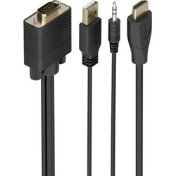 Cable Conversor Aisens A122-1015 Svga Macho Usb Macho Jack M