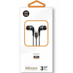 Auriculares hop negros intrauditivos conect. usb-c