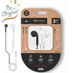 Auriculares eartech b&w be original intraural jack blanco y negro