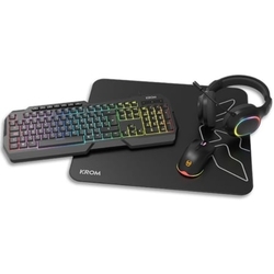 Pack Gaming Krom Kenta/ Teclado Rgb + Ratón + Alfombrilla +