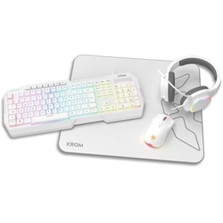 Pack Gaming Krom Kenta/ Teclado Rgb + Ratón + Alfombrilla +