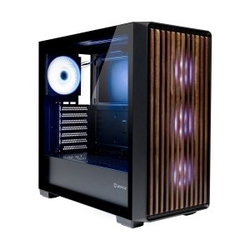 Caja Semitorre/Atx Unyka Revelat Madeira S/Fuente Usb-C Negr