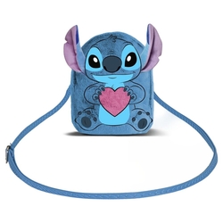 Bolso Peluche Corazon Stitch Disney