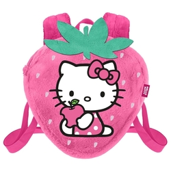 Mochila Peluche Fresa Hello Kitty