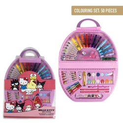 SET COLOREABLE 50 PIEZAS HELLO KITTY
