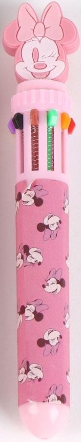 BOLIGRAFO 10 COLORES MINNIE ROSA