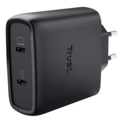Cargador De Pared Gan Trust Maxo 65W 25525/ 2Xusb Tipo-C/ In