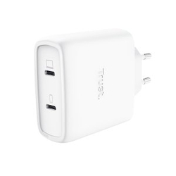 Cargador De Pared Gan Trust Maxo 65W 25526/ 2Xusb Tipo-C/ In