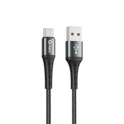 Cable Qcharx Lyon Usb A Tipo C 3A - 1 M - Aleación De Alumin