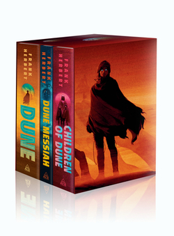 FRANK HERBERT'S DUNE SAGA 3-BOOK DELUXE HARDCOVER BOXED SET: DUNE, DUNE MESSIAH,